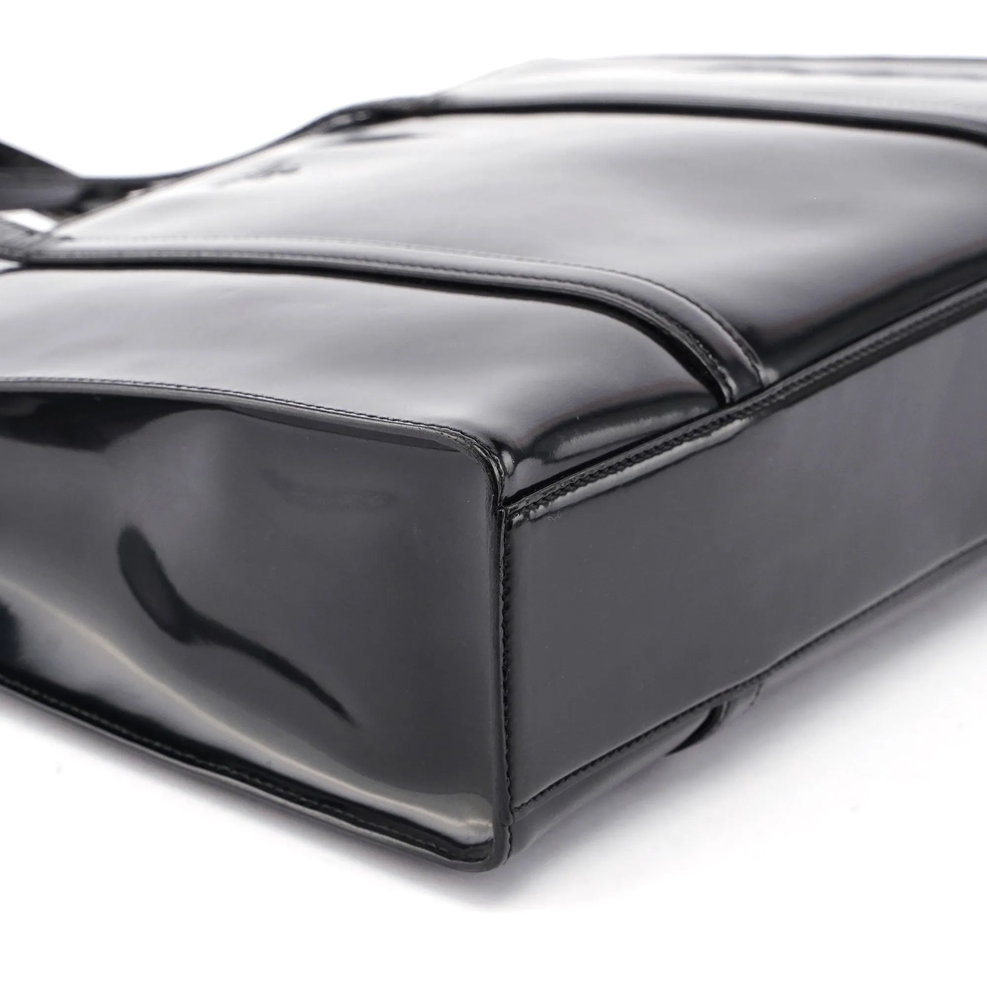 Black Spazzolato Tote