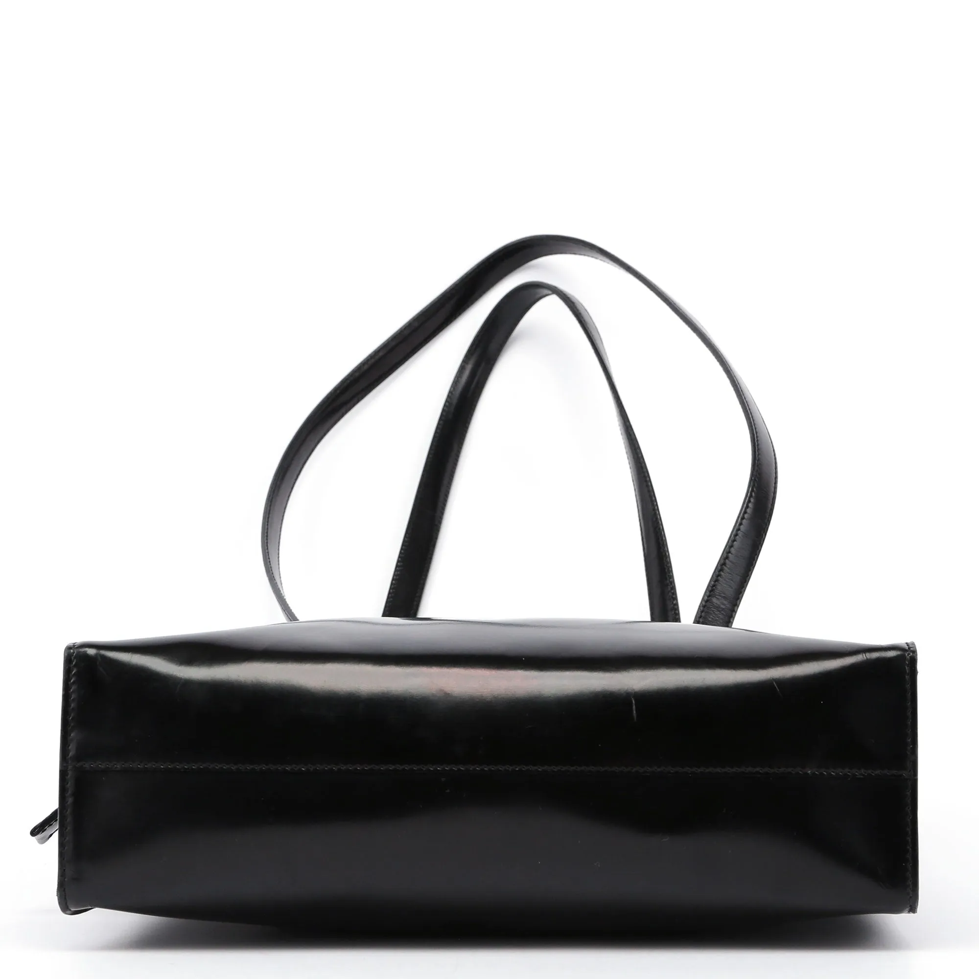 Black Spazzolato Tote