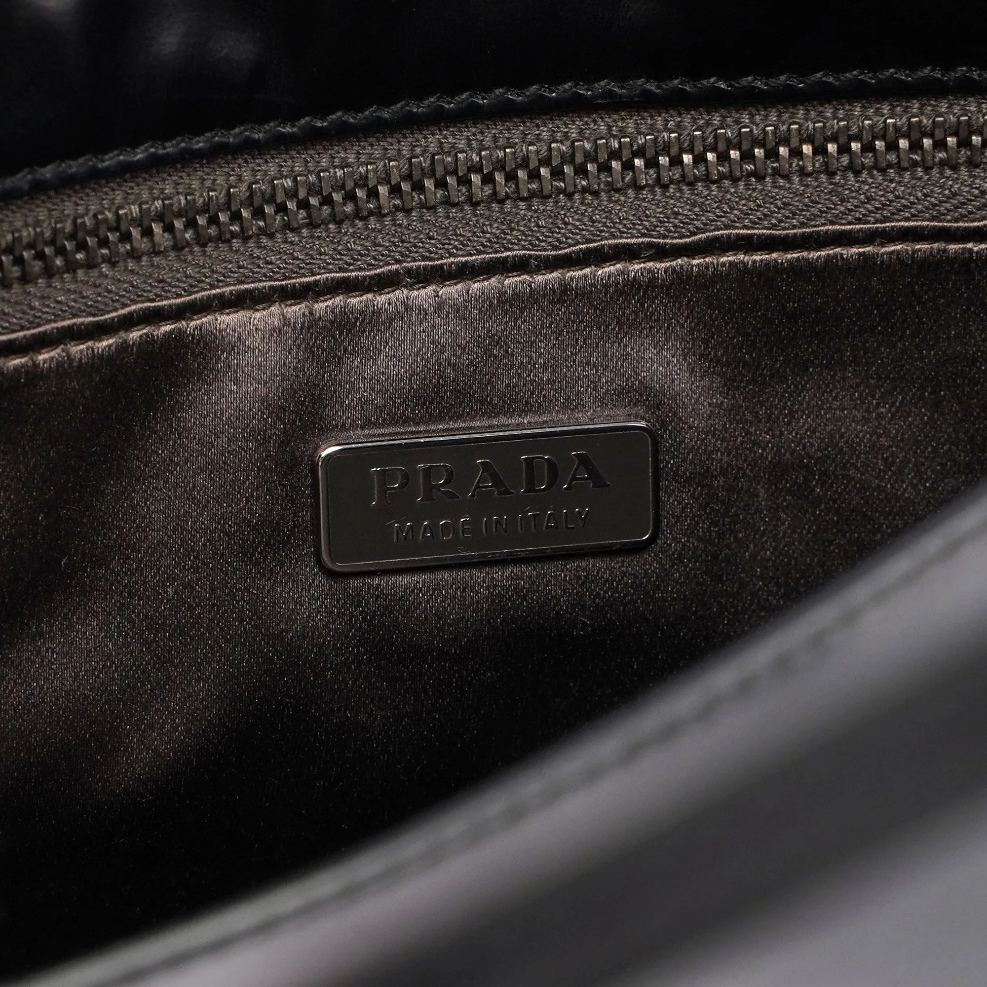 Black Spazzolato Tote