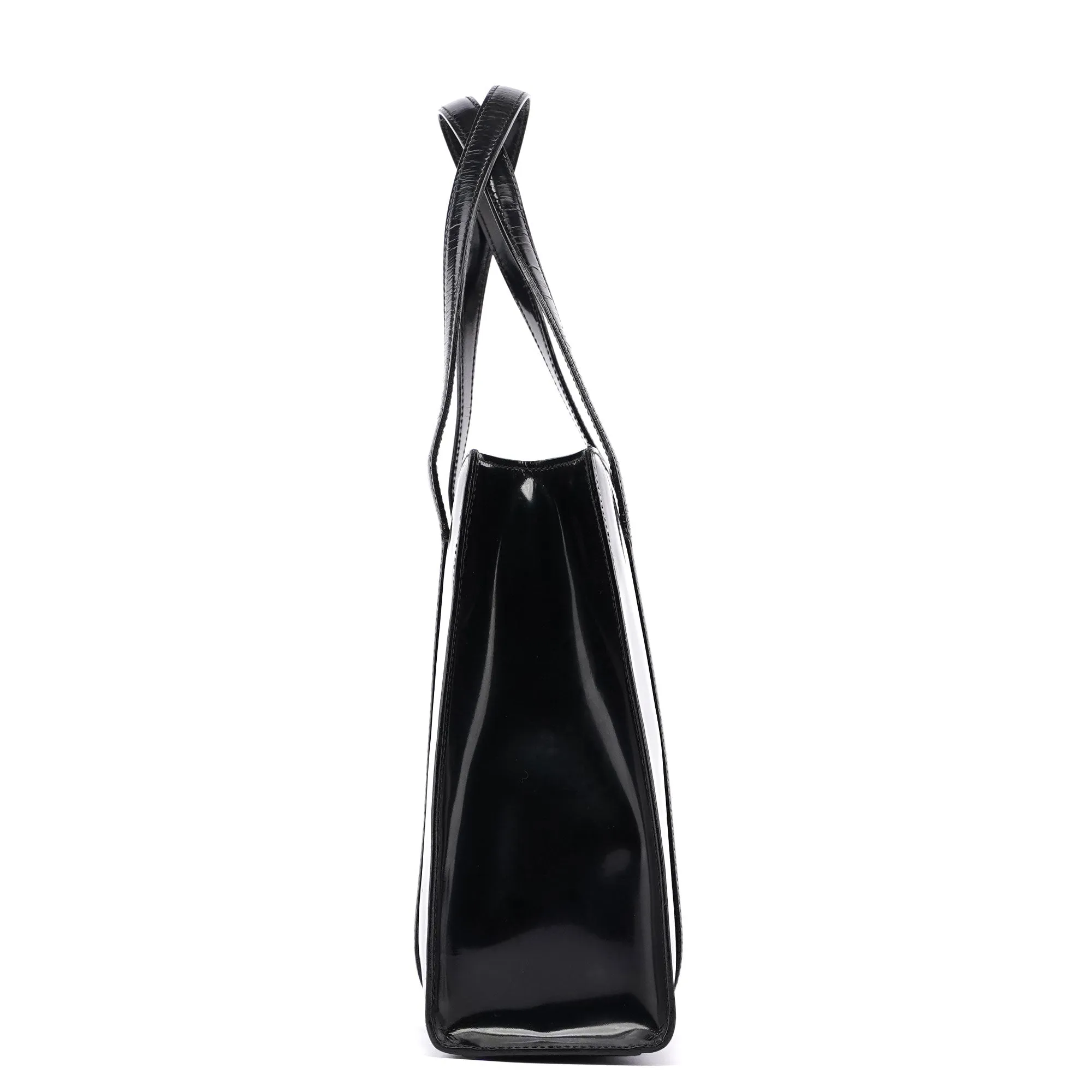 Black Spazzolato Tote
