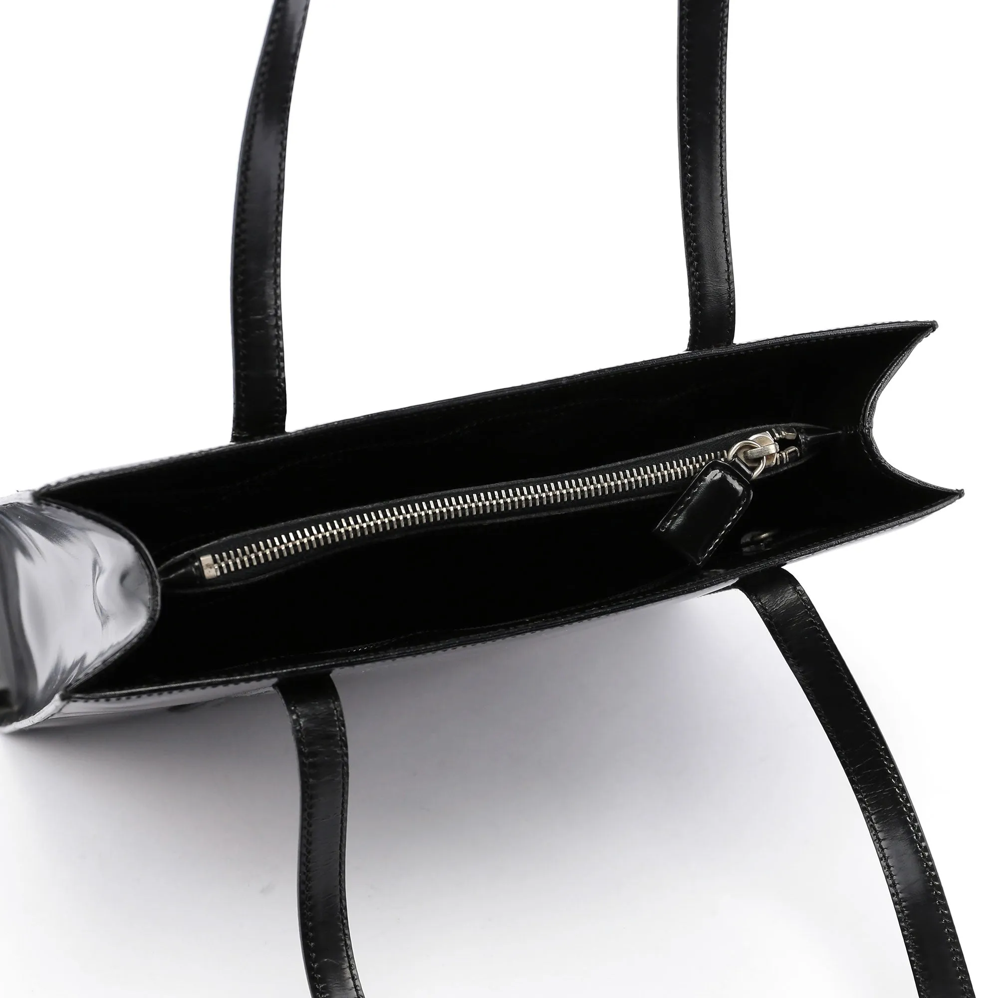Black Spazzolato Tote