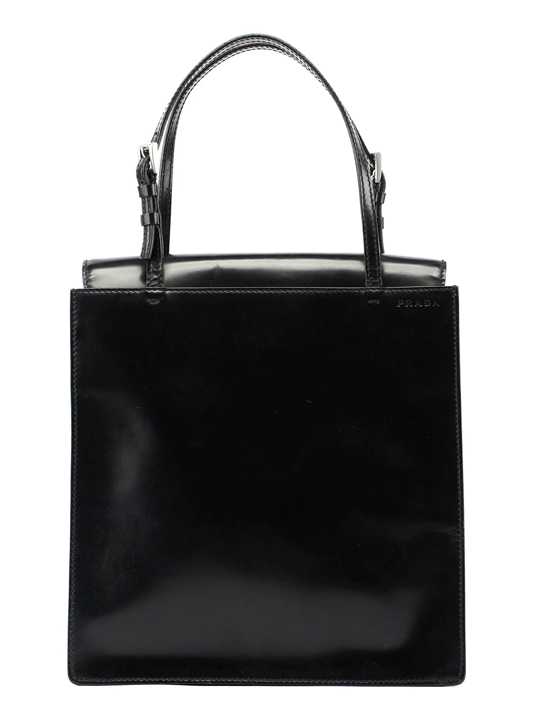 Black Spazzolato Tote