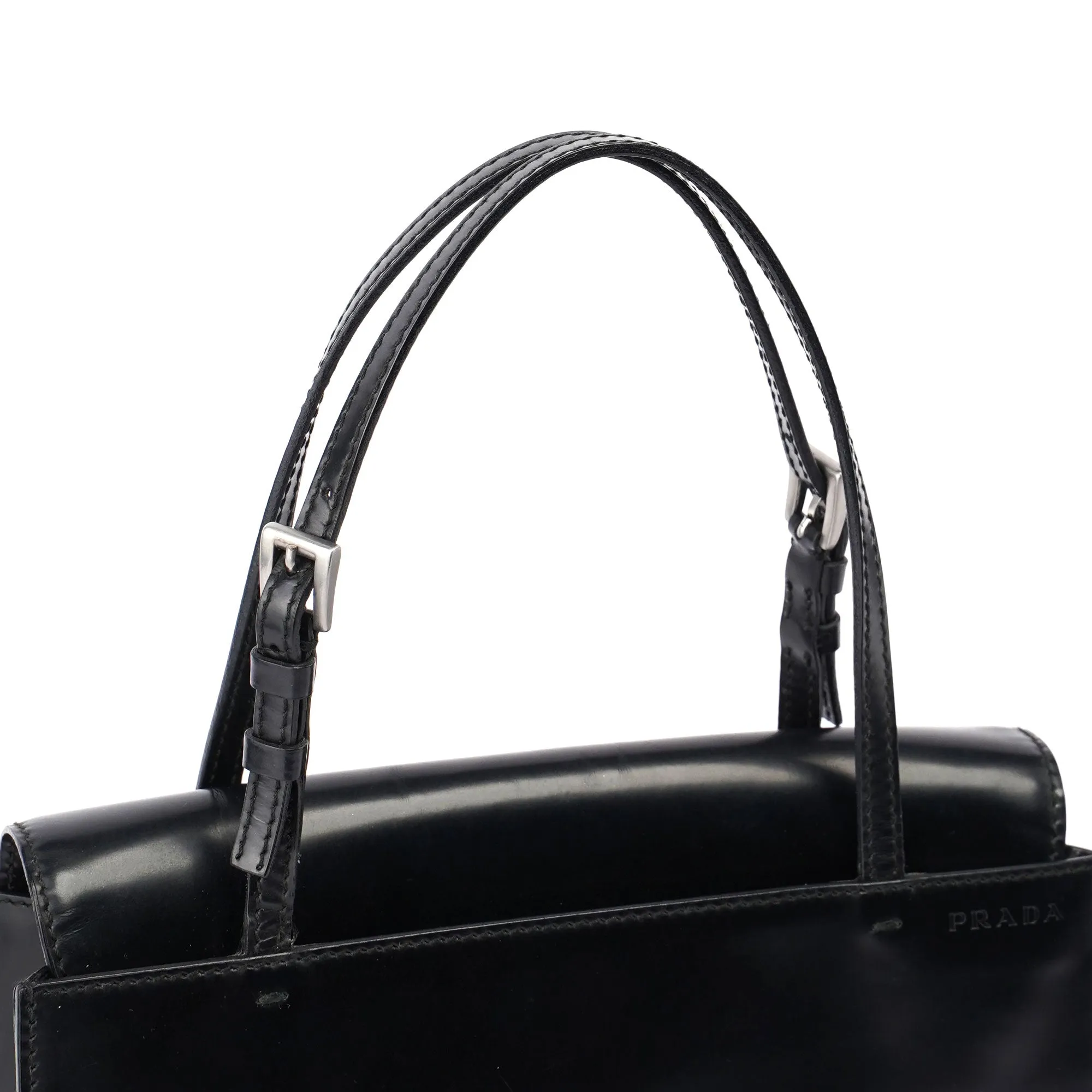 Black Spazzolato Tote