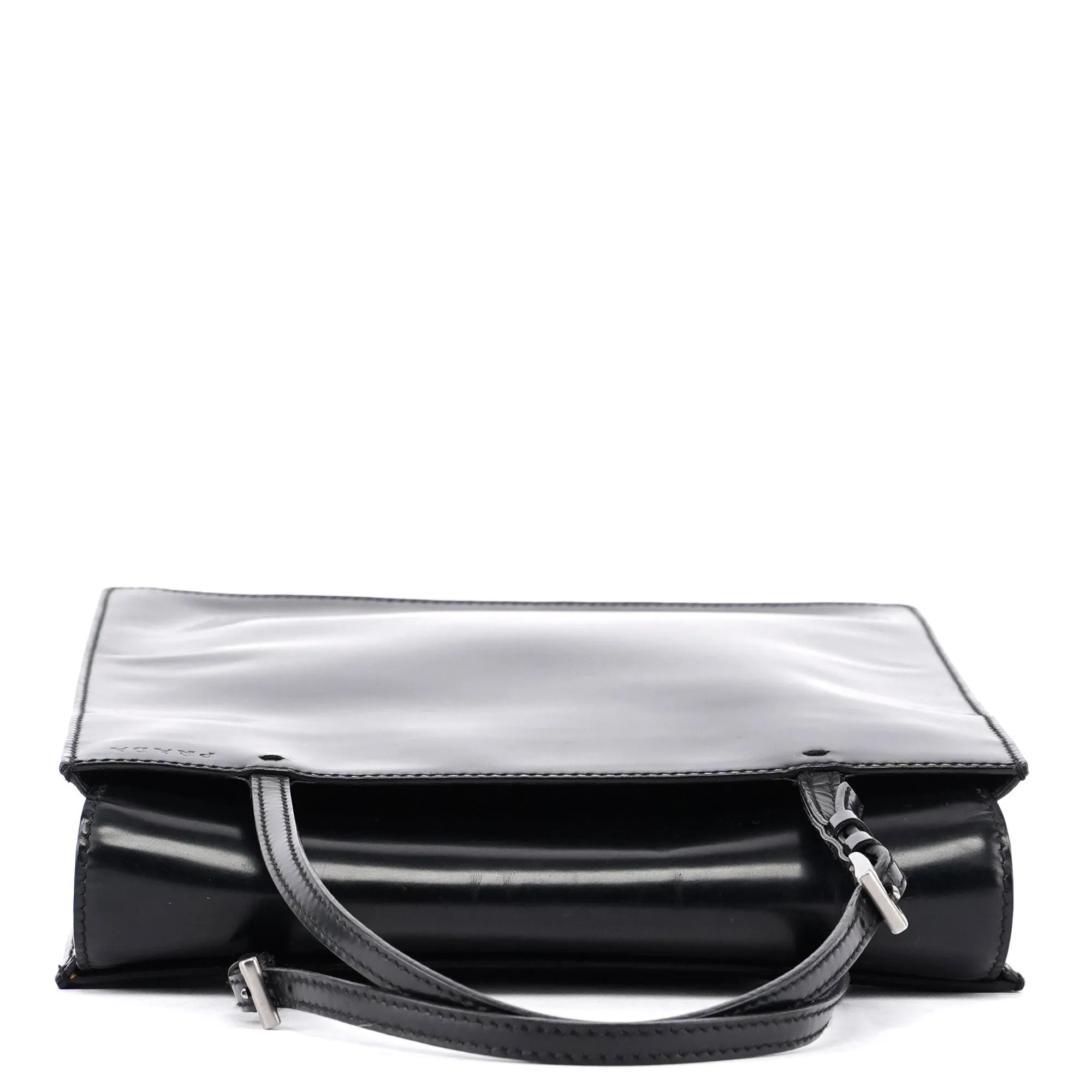 Black Spazzolato Tote