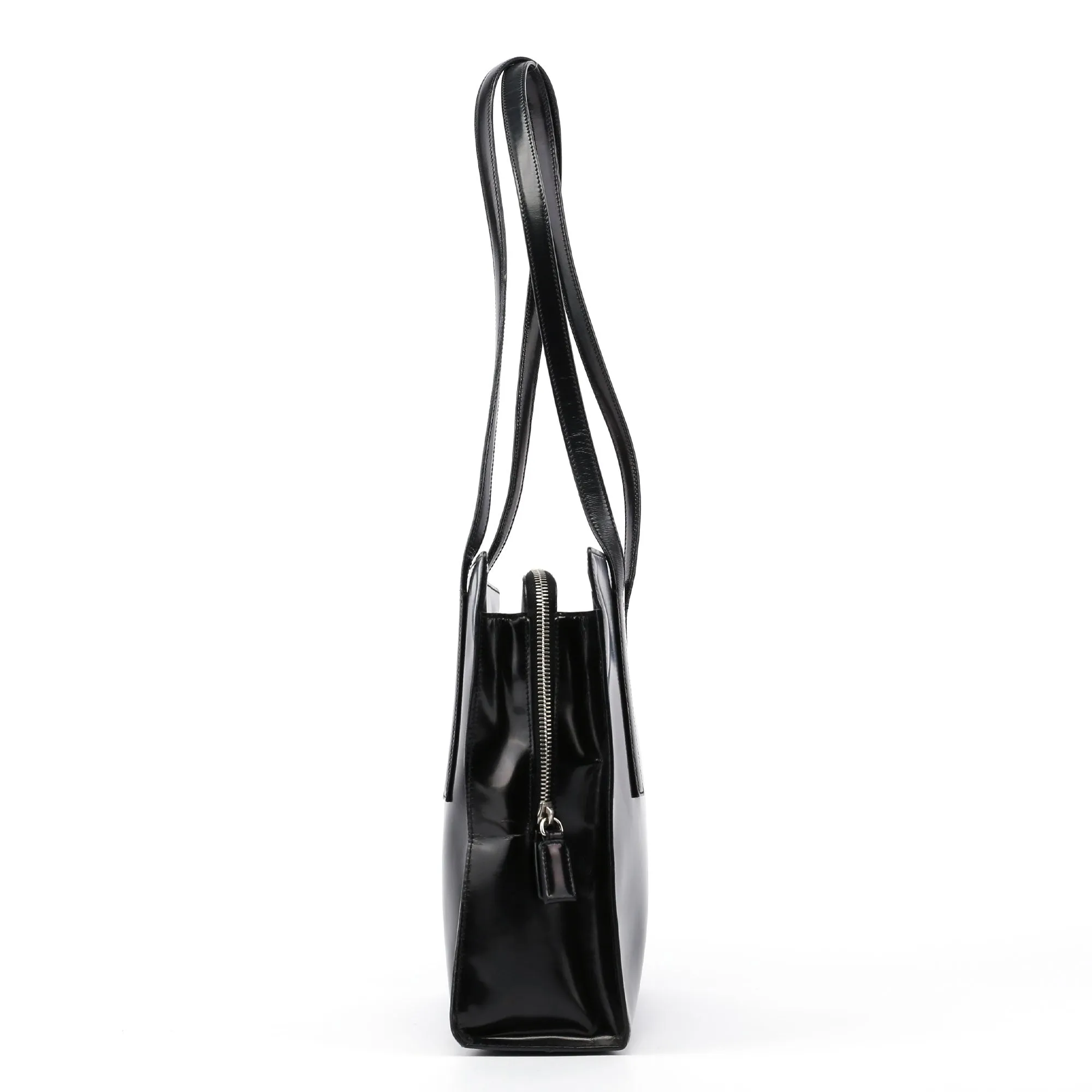 Black Spazzolato Tote