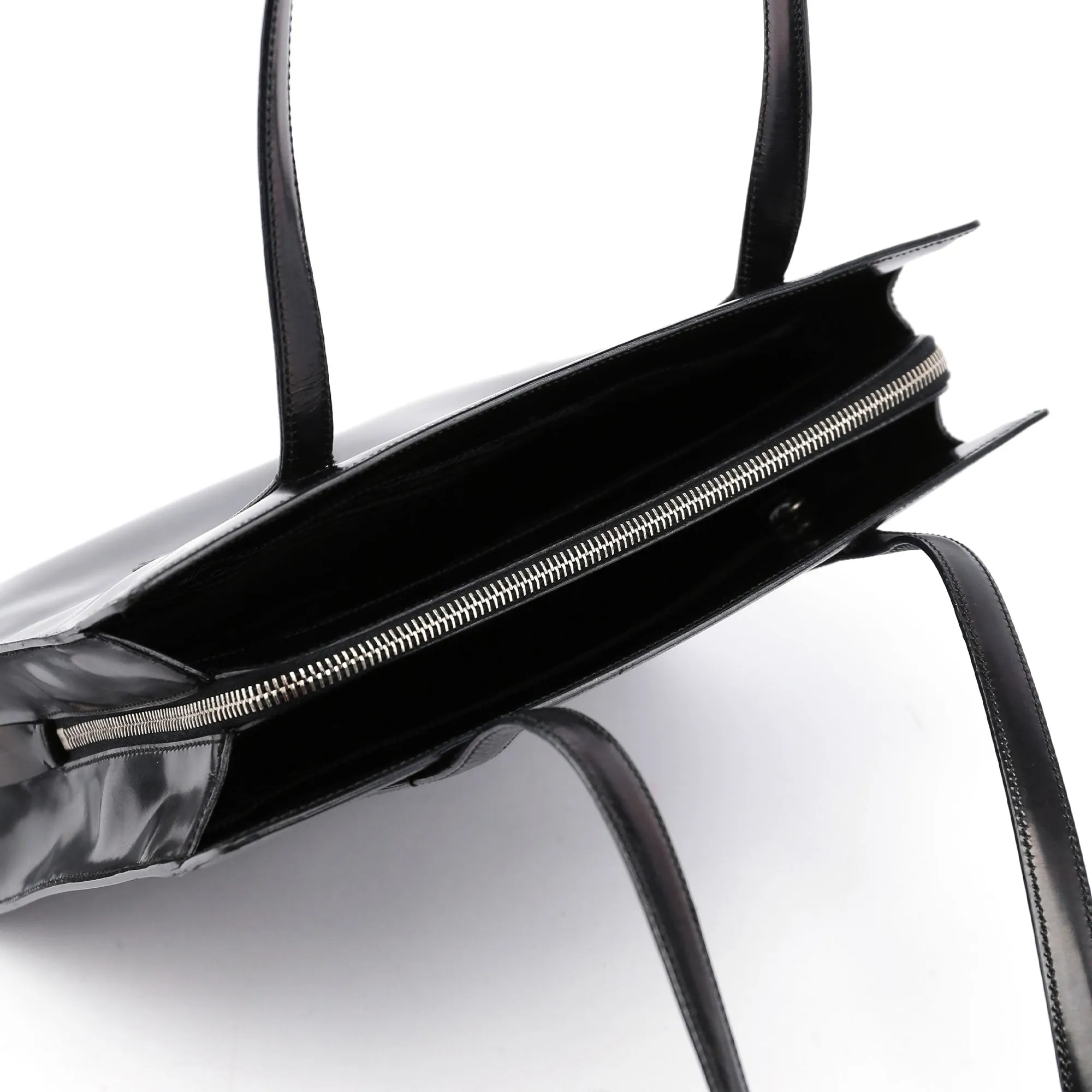 Black Spazzolato Tote