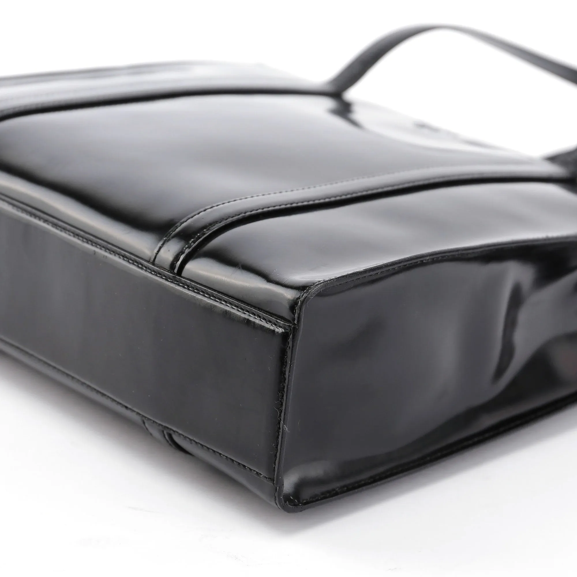 Black Spazzolato Tote
