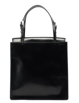 Black Spazzolato Tote