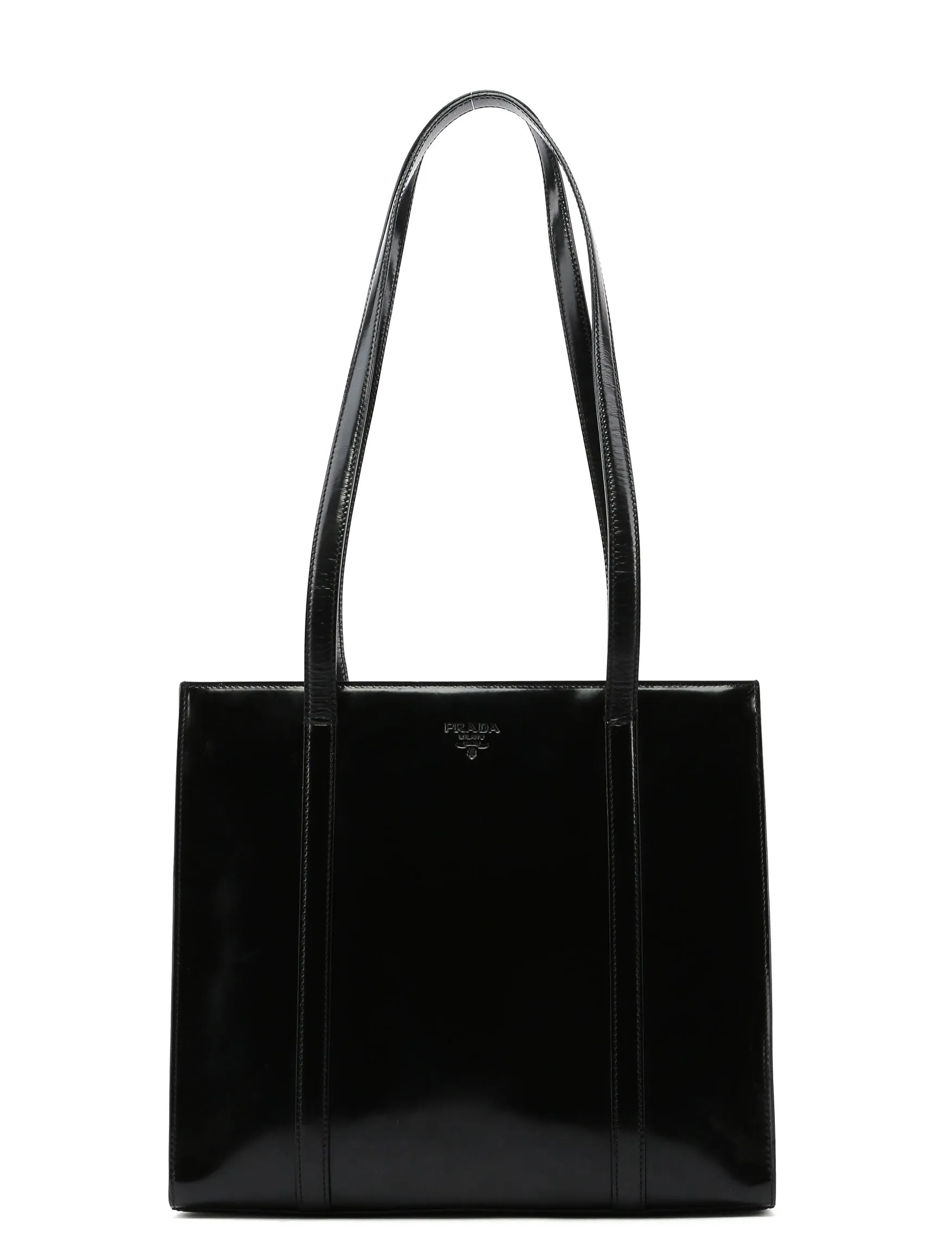 Black Spazzolato Tote