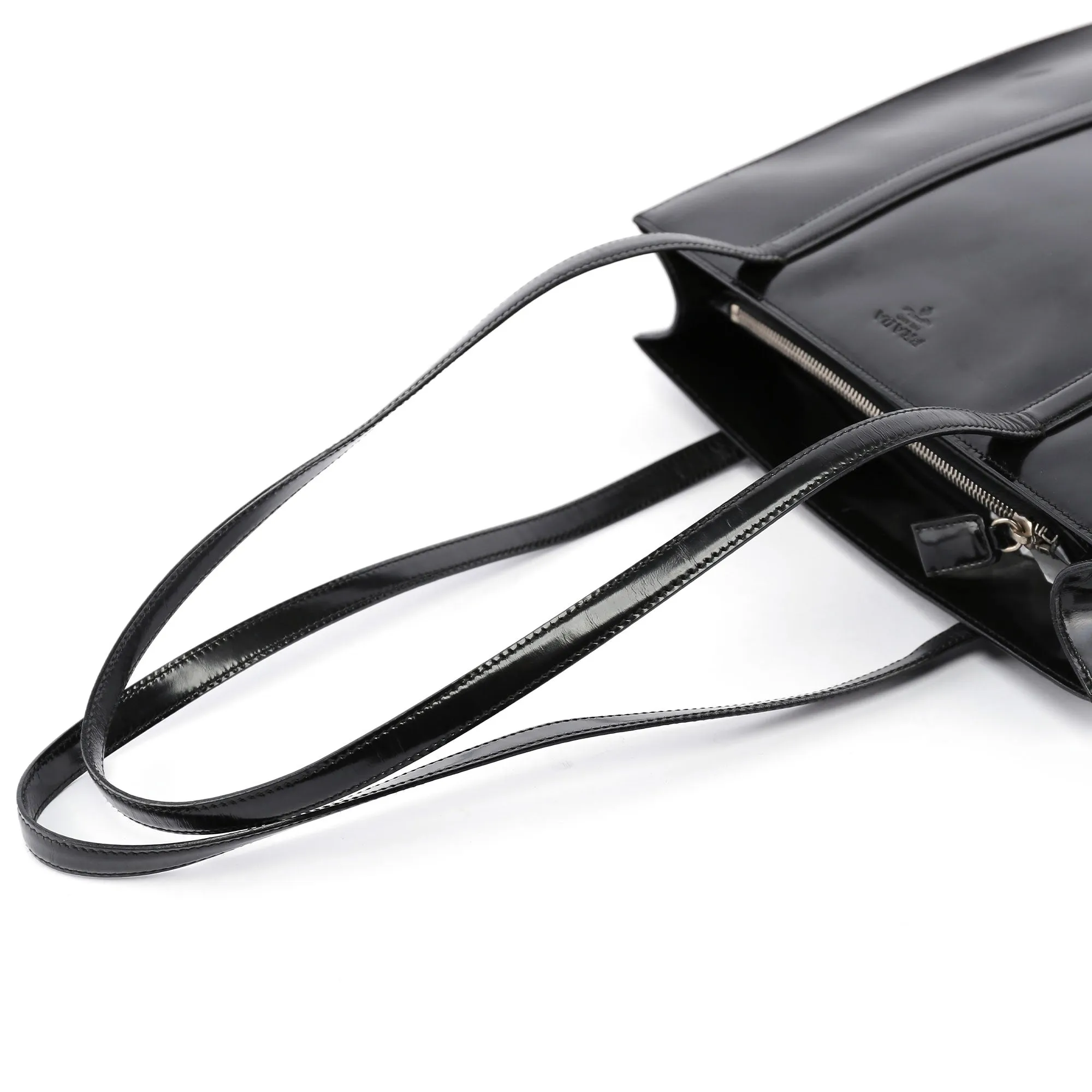 Black Spazzolato Tote
