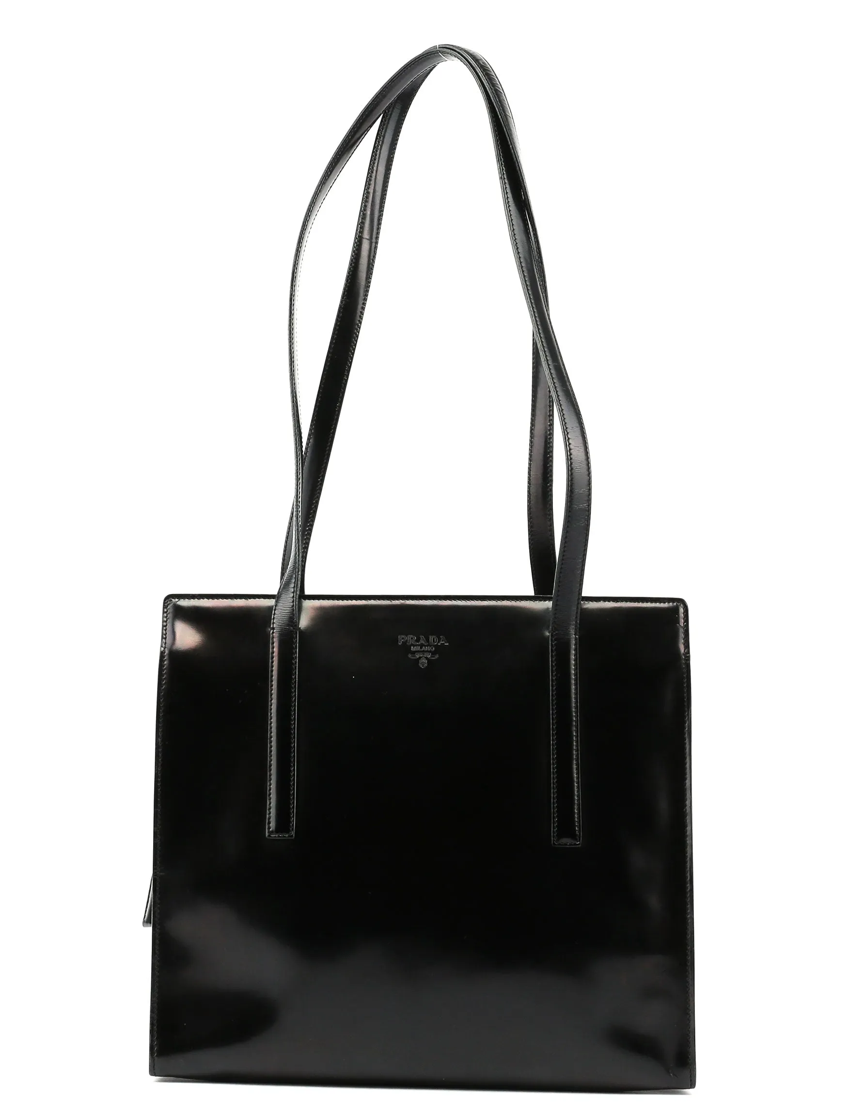 Black Spazzolato Tote