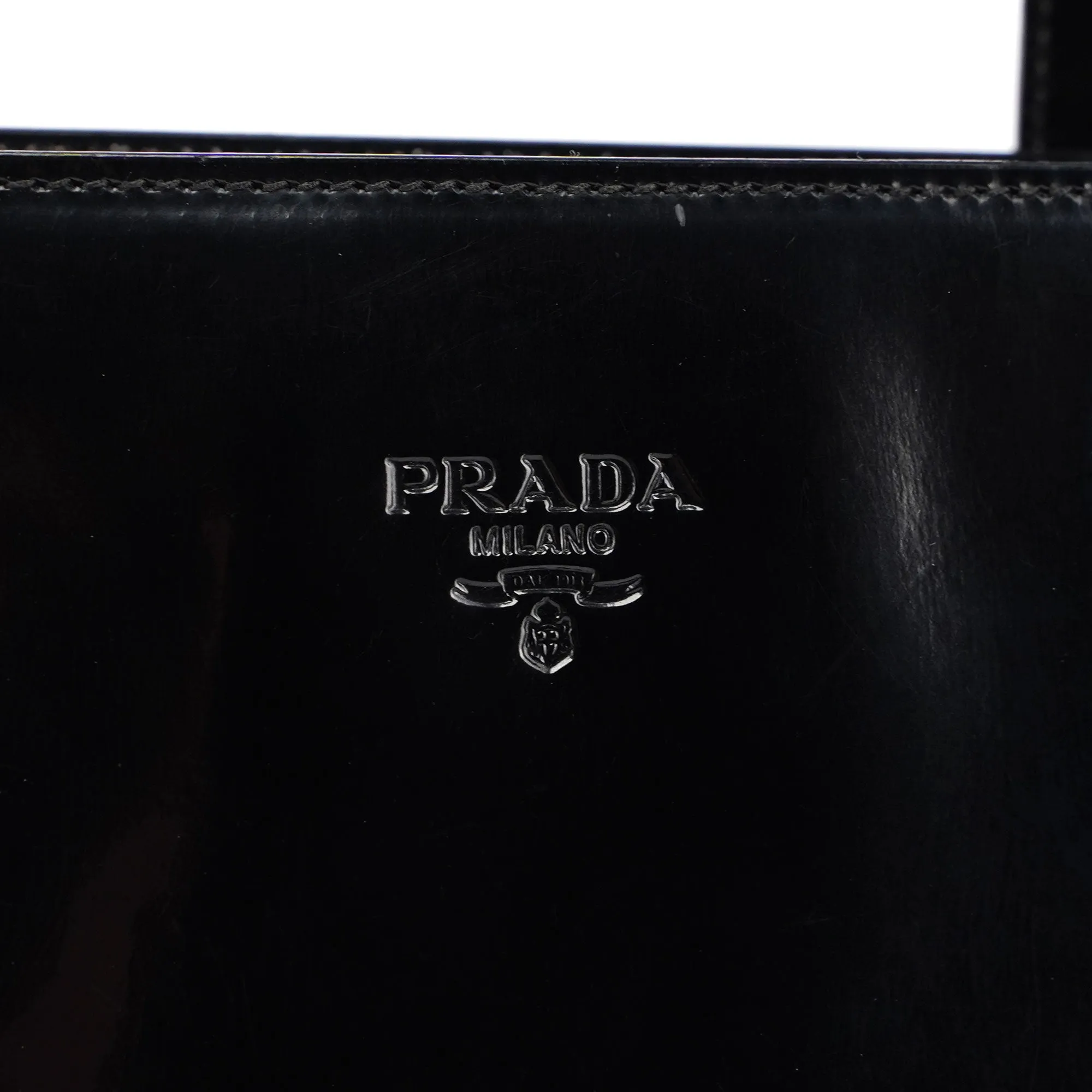 Black Spazzolato Tote