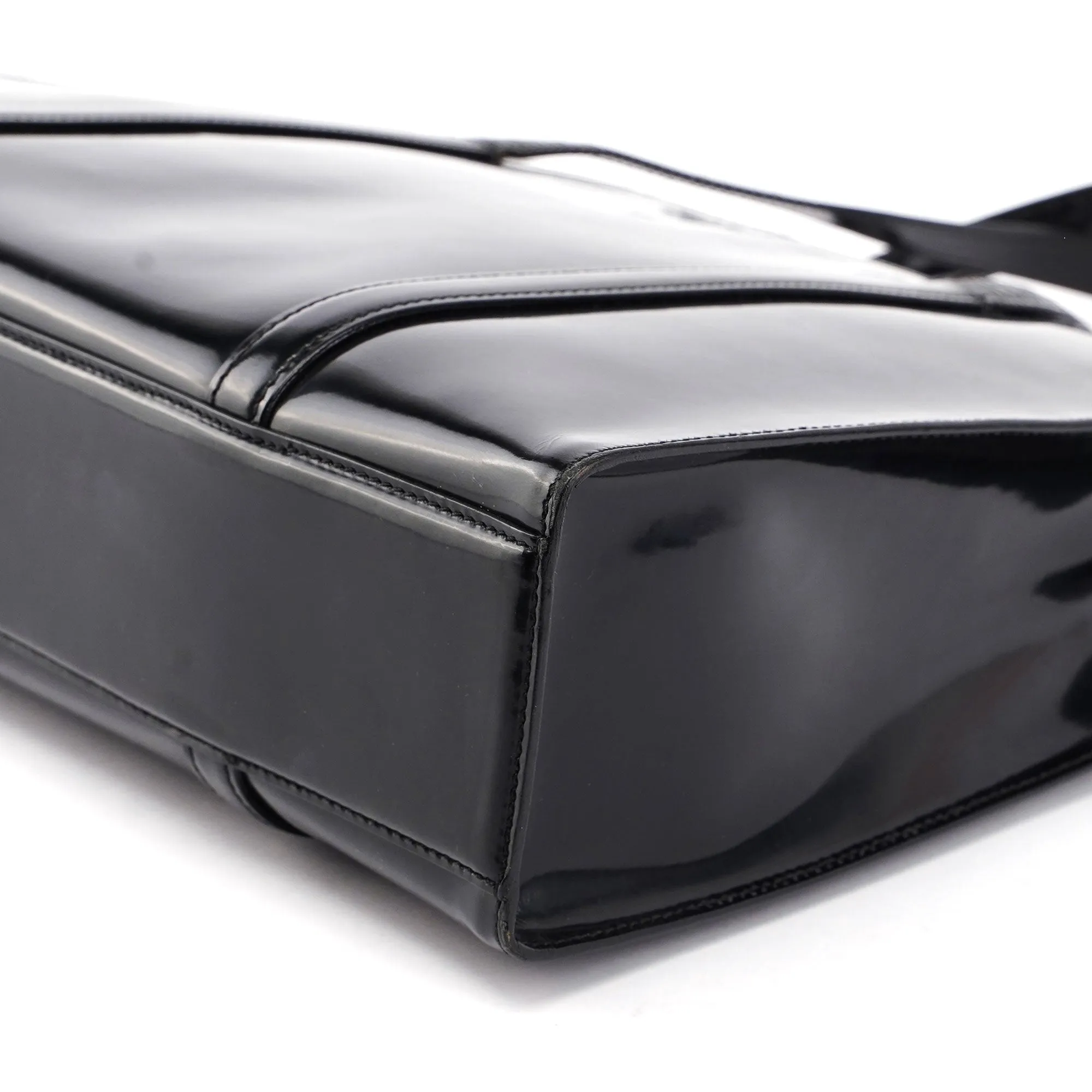 Black Spazzolato Tote