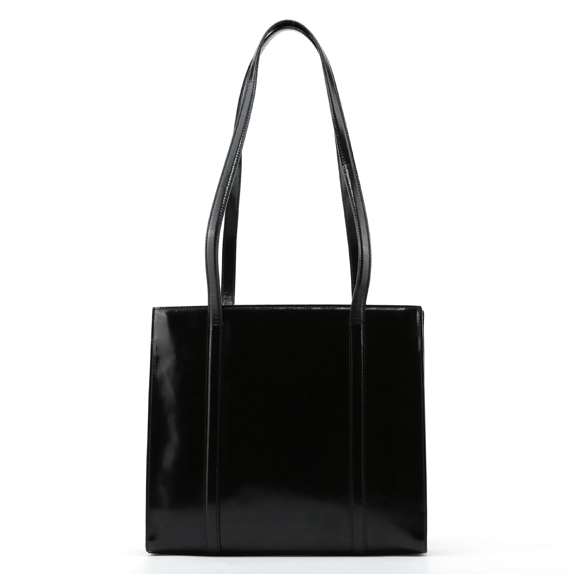 Black Spazzolato Tote