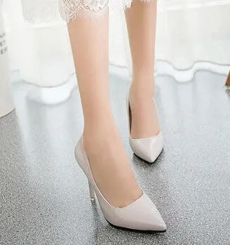 brand red bottom high heels patent leather women pumps pointed toe sexy ladies stiletto shoes woman plus size 34-39