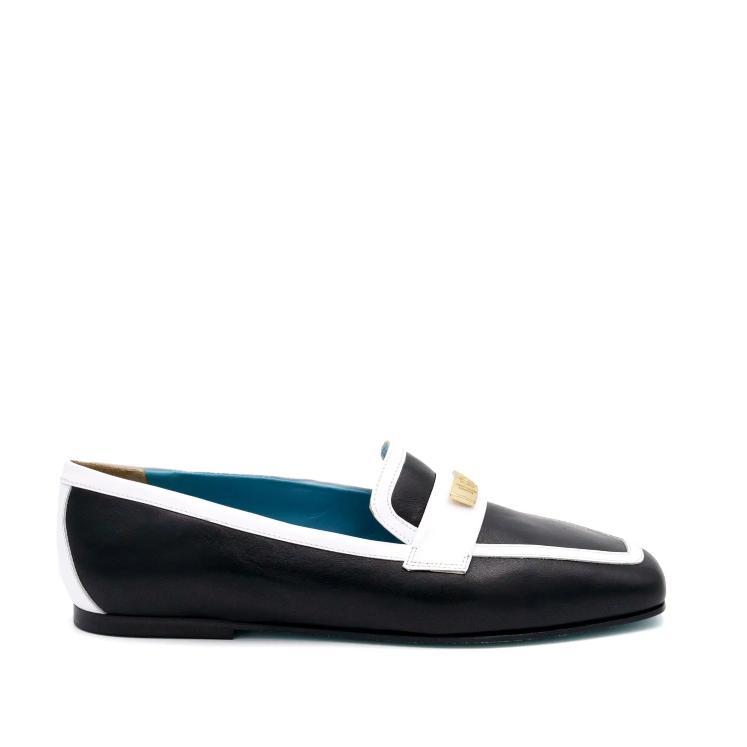 Briseide Flat Loafer with Logo Bit