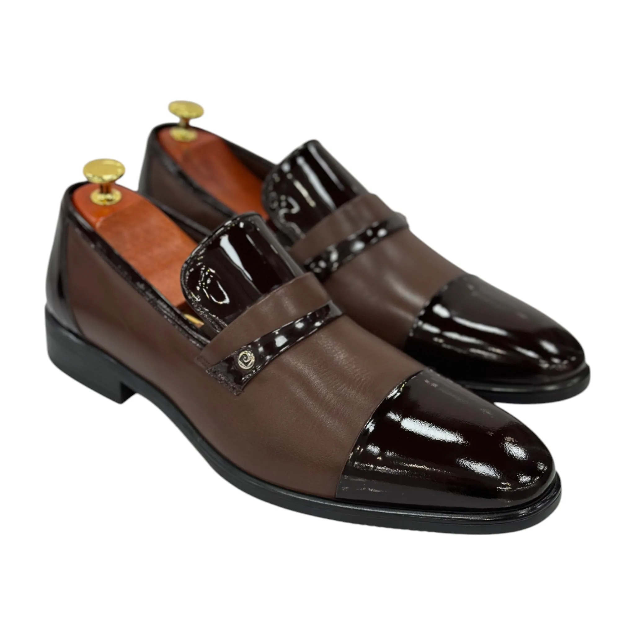 Brown Dress Shoes , Leather with Classy Details - 120501