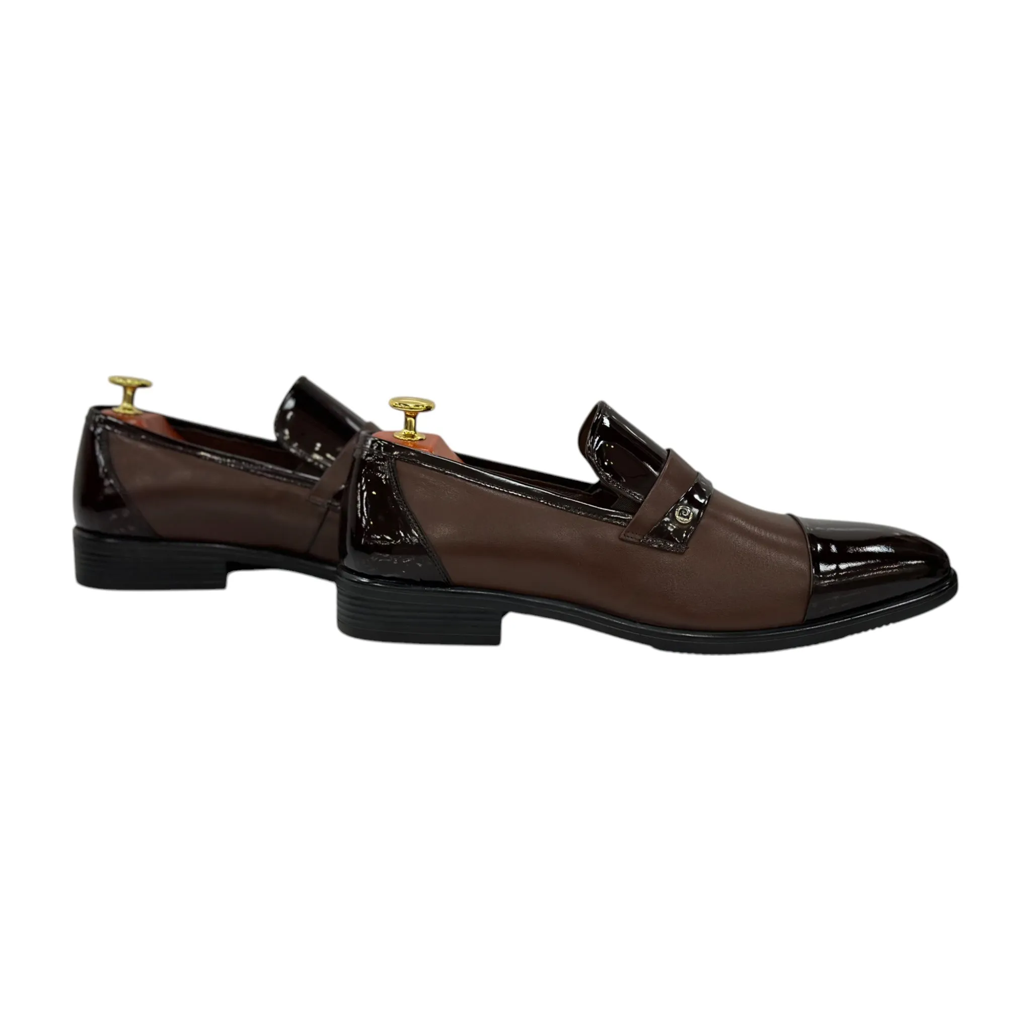 Brown Dress Shoes , Leather with Classy Details - 120501