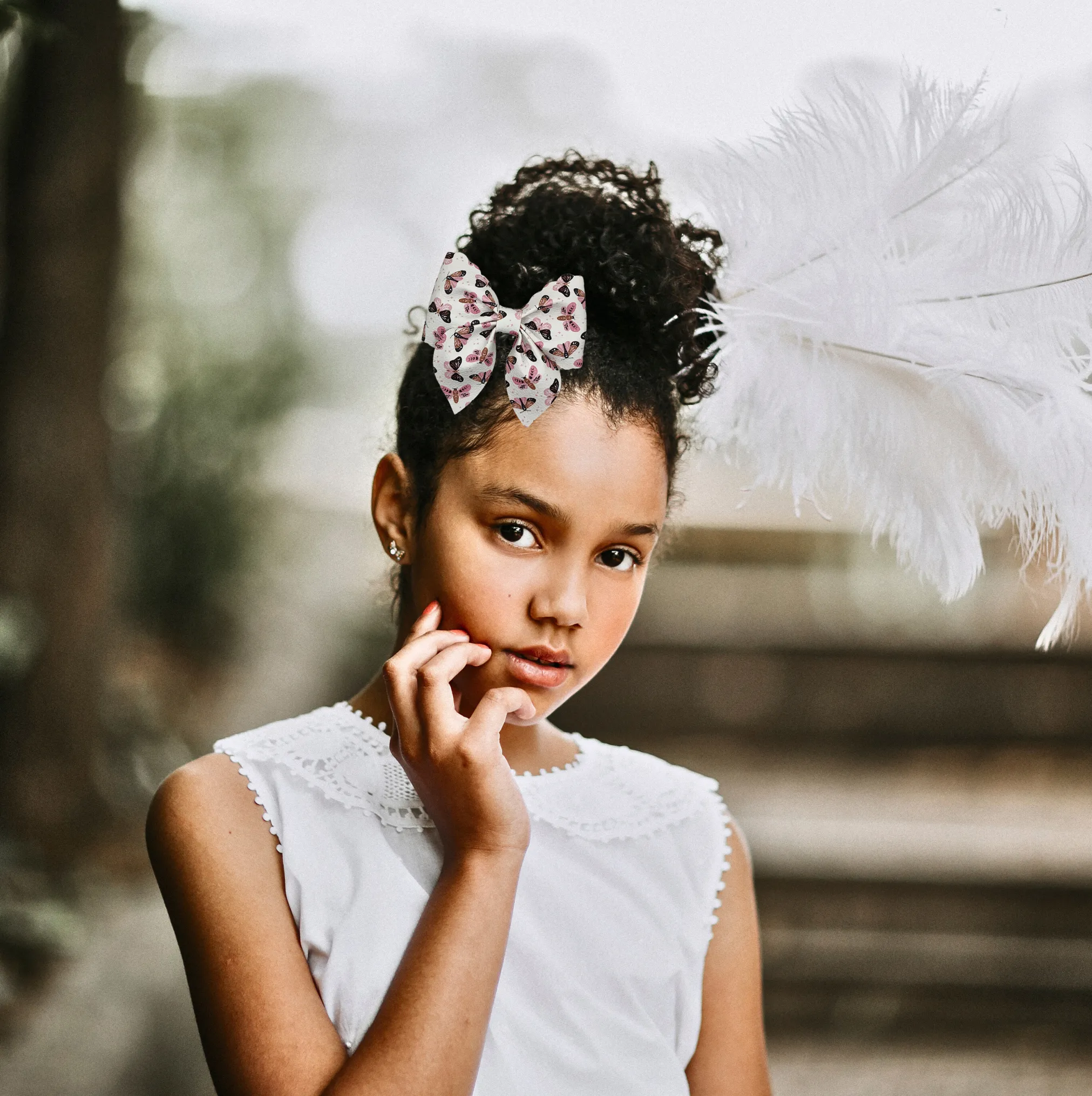 Butterfly Fable - Faux Leather Hair Bow