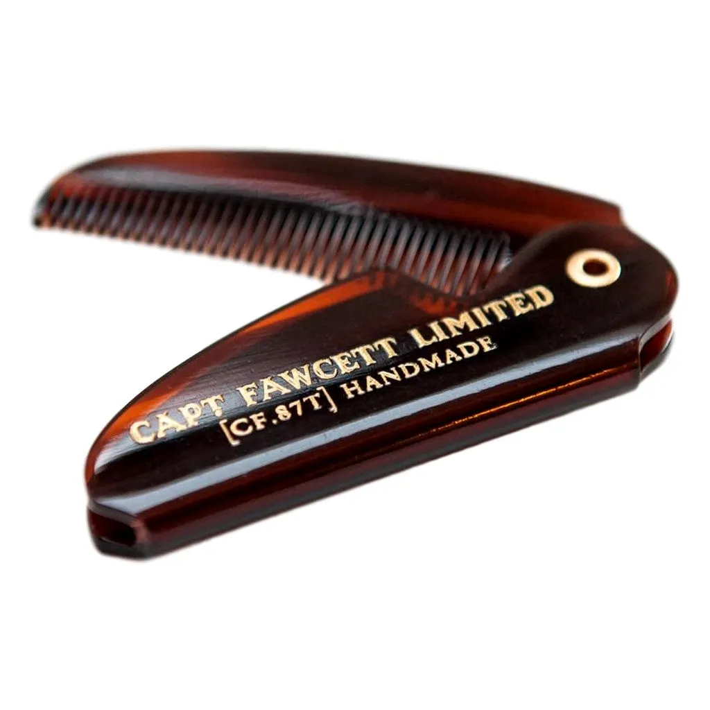 Captain Fawcett's Folding Pocket Moustache Comb (CF.87T)