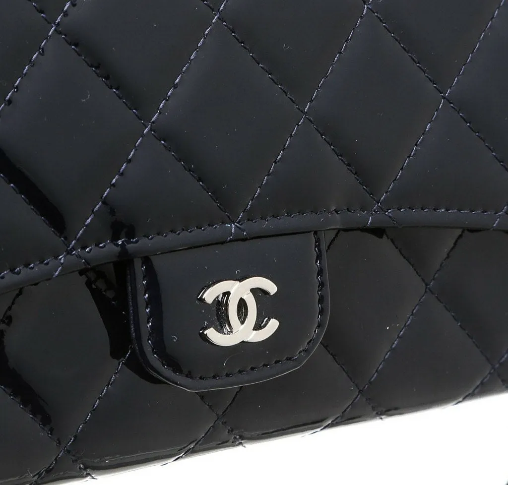 Chanel Pochette Bag Navy Blue