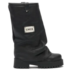 CHUNKY – Leather Boots Black
