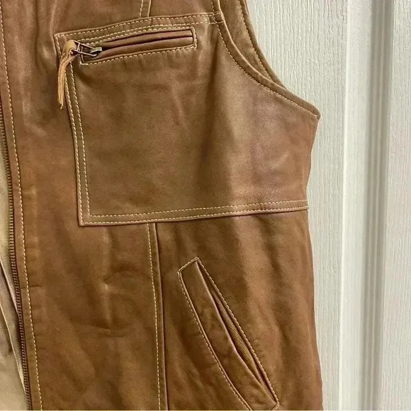 Coldwater Creek Leather Vest