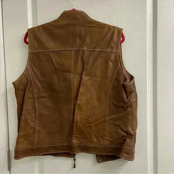 Coldwater Creek Leather Vest