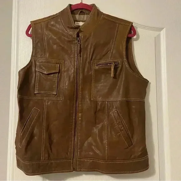 Coldwater Creek Leather Vest