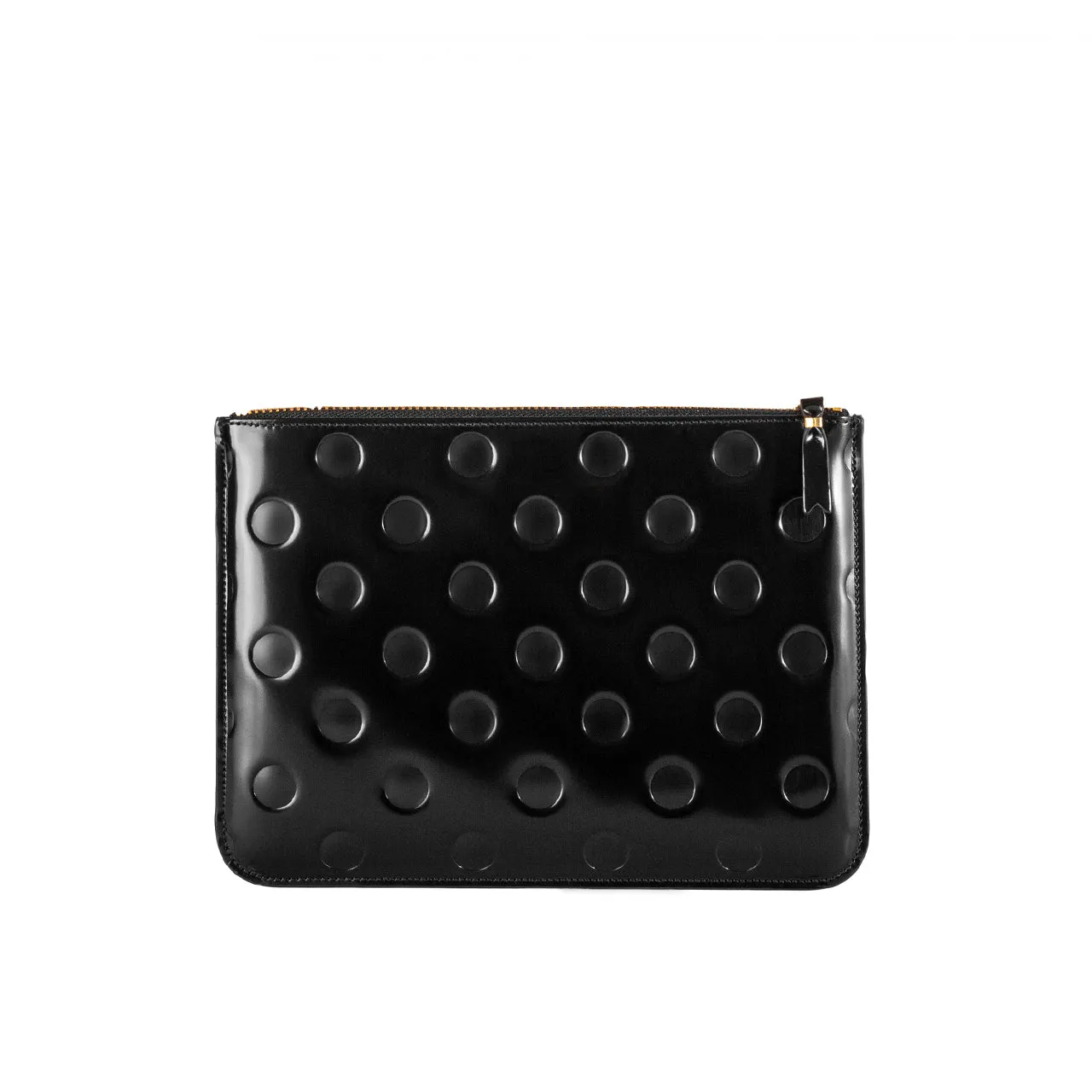 comme des garçons polka dots embossed wallet (black)