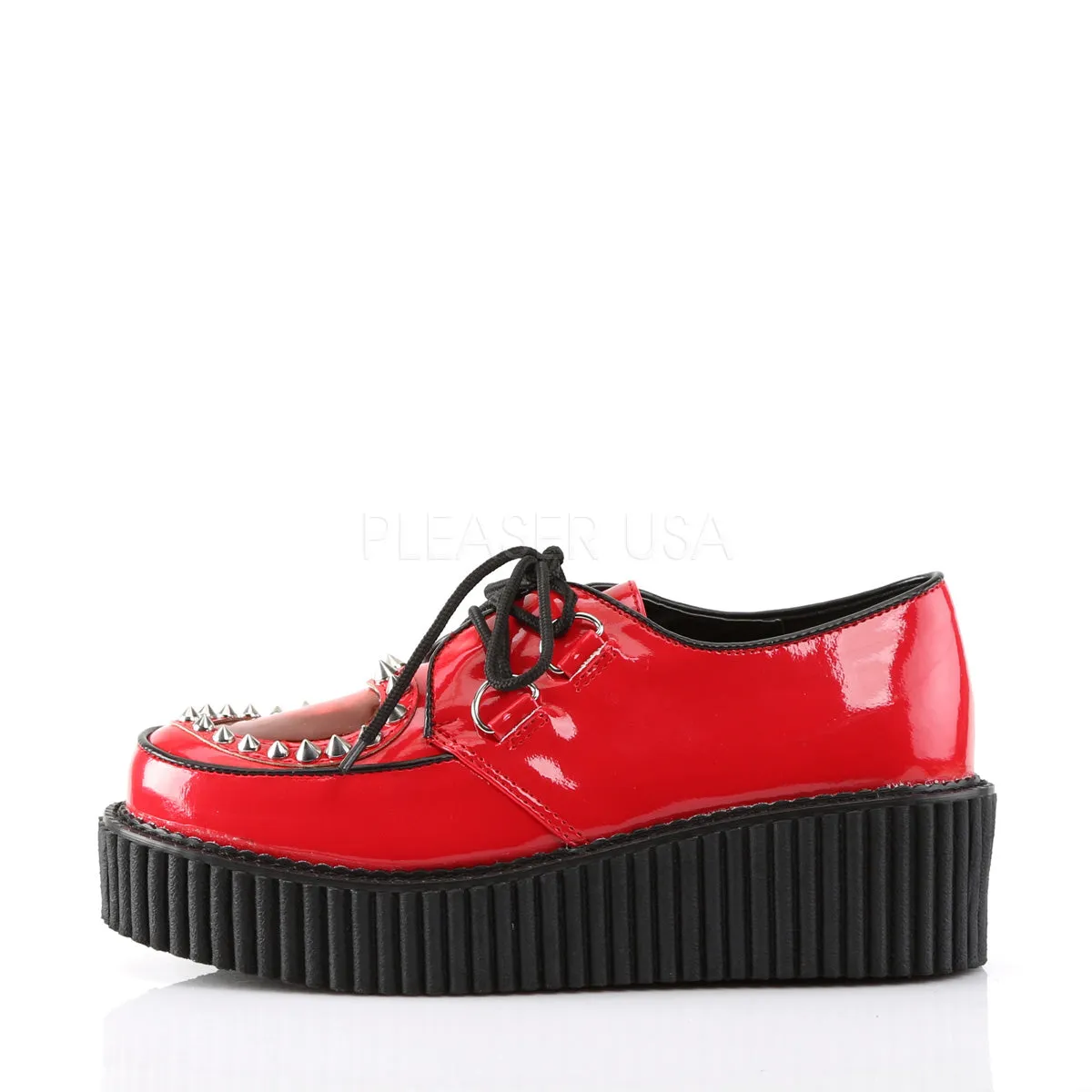 CREEPER-108  Red Patent-Pvc