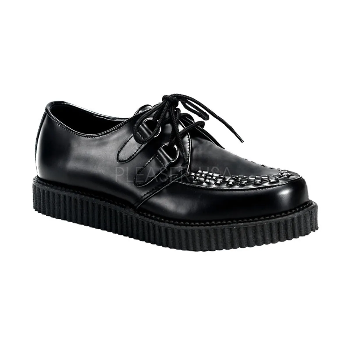 CREEPER-602  Black Leather