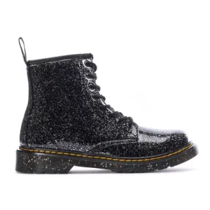 Doc Martens 1460 Girls Lace-Up Ankle Boot Black Glitter Combat Boots
