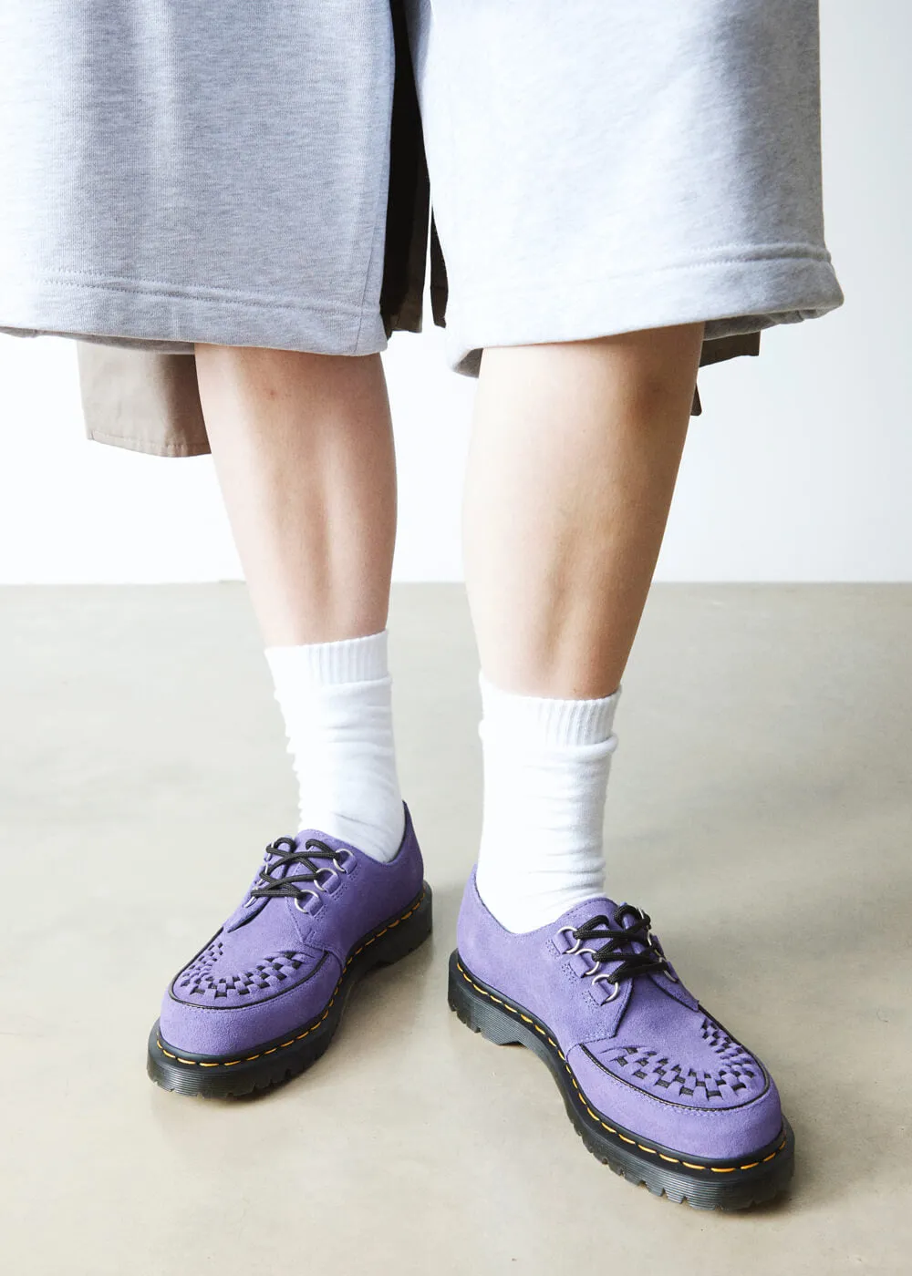 Dr. Martens Ramsey Suede Leather Creepers Purple