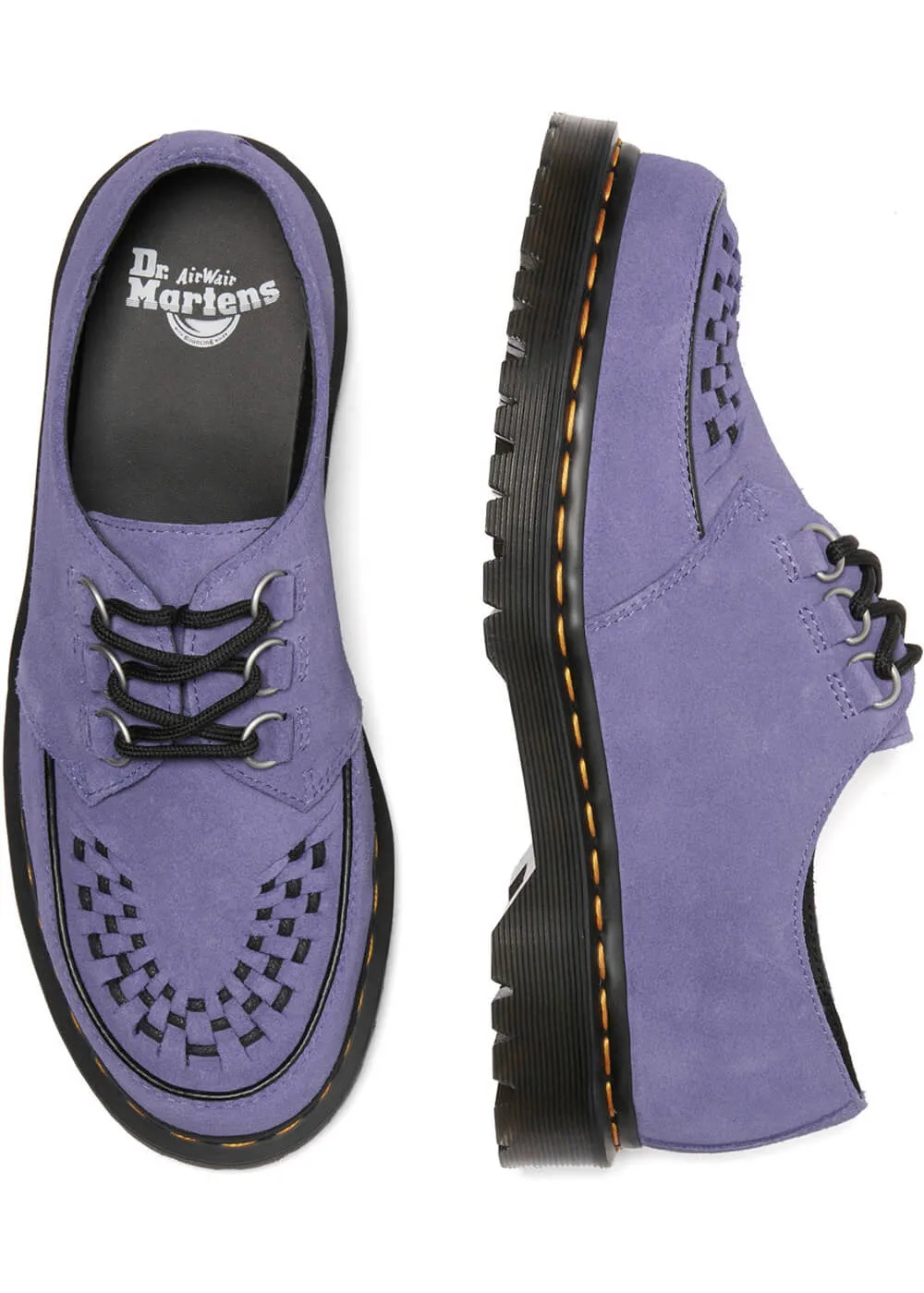 Dr. Martens Ramsey Suede Leather Creepers Purple