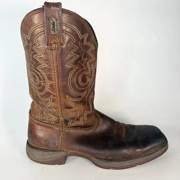 Durango 12&quot; Rebel Leather Western Cowboy Boot DB4443 Brown Men 12
