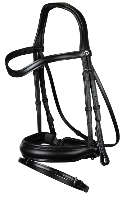 Dy'on Matt Medium Crank Noseband Bridle with Flash NEDCAP