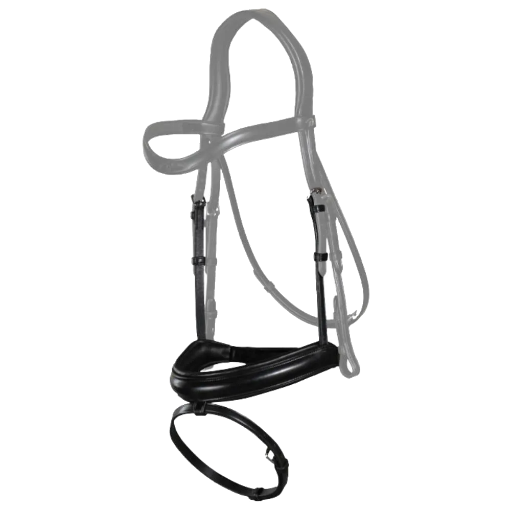 Dy'on New English Dressage Matt Medium Noseband with Flash NE04L