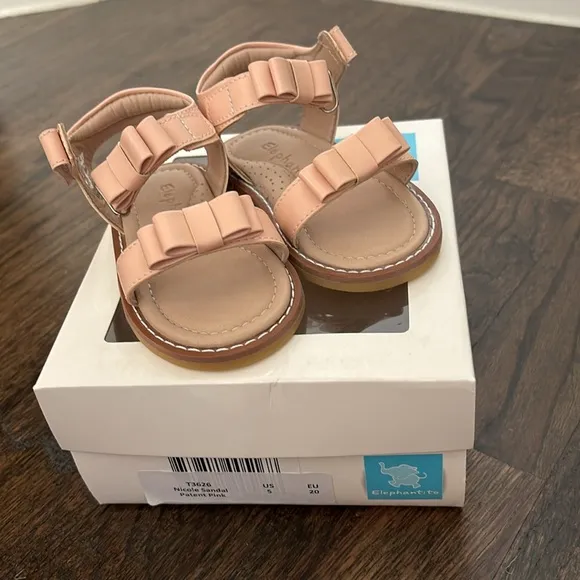 Elephantito Nicole Sandal Patent Pink (Baby/Walker)