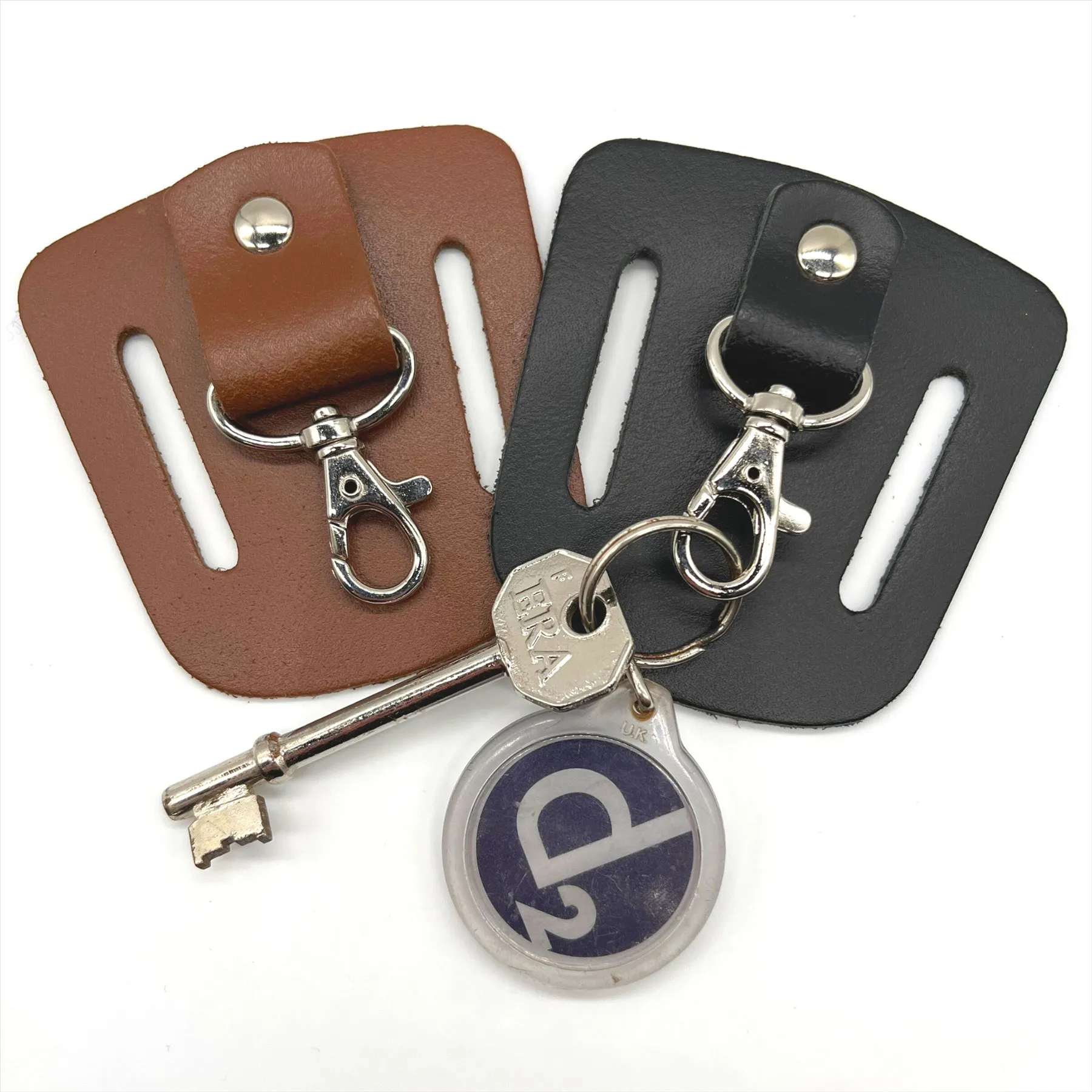 Englander Leather Belt Keyring Holder