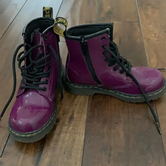 EUC Purple Patent Leather Doc Martins