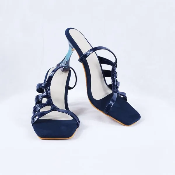 Flair Clear Navy Blue Heels