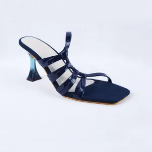 Flair Clear Navy Blue Heels