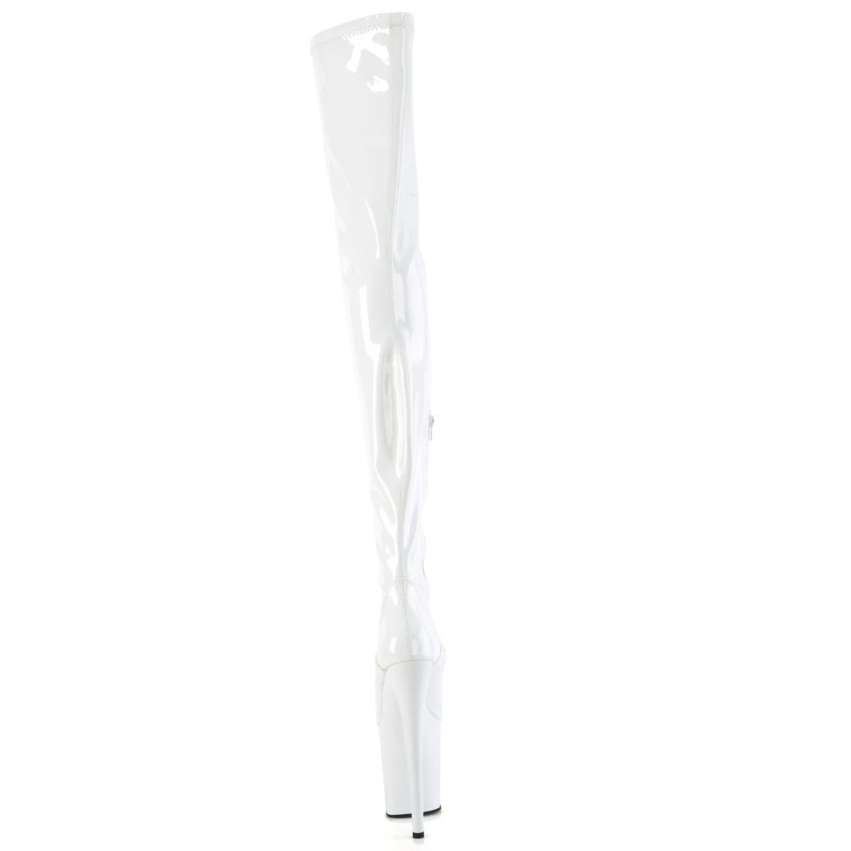 FLAMINGO-4000  White Stretch Patent/White