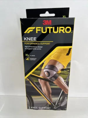 Futuro Extra Large Knee High Performance Support Moderate Support Black 19-22”