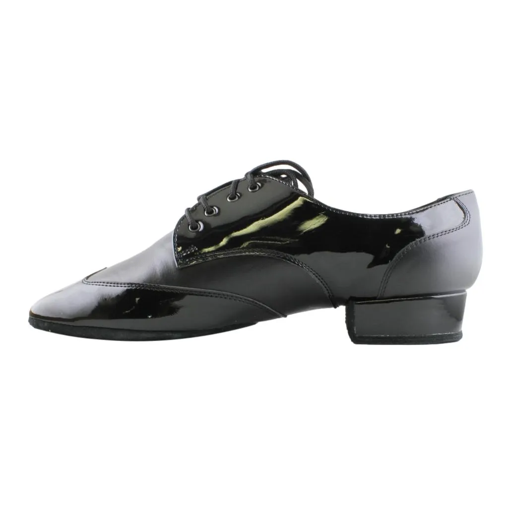 Galex 1114 Pino, Black Patent Leather & Leather, Men's Smooth Dance Shoes