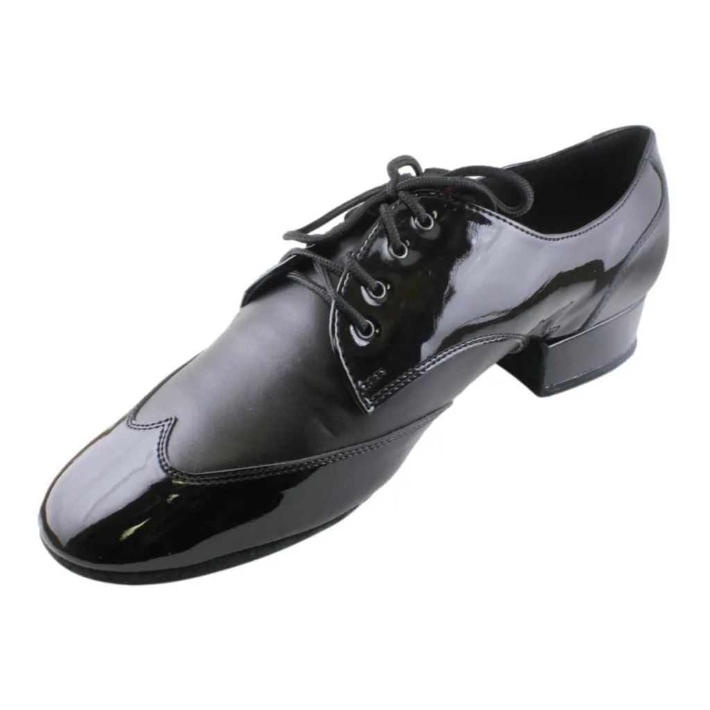 Galex 1114 Pino, Black Patent Leather & Leather, Men's Smooth Dance Shoes