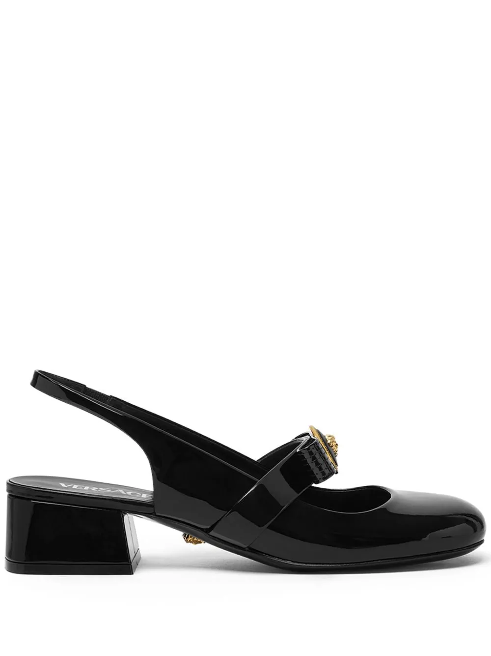 Gianni ribbon patent leather pumps