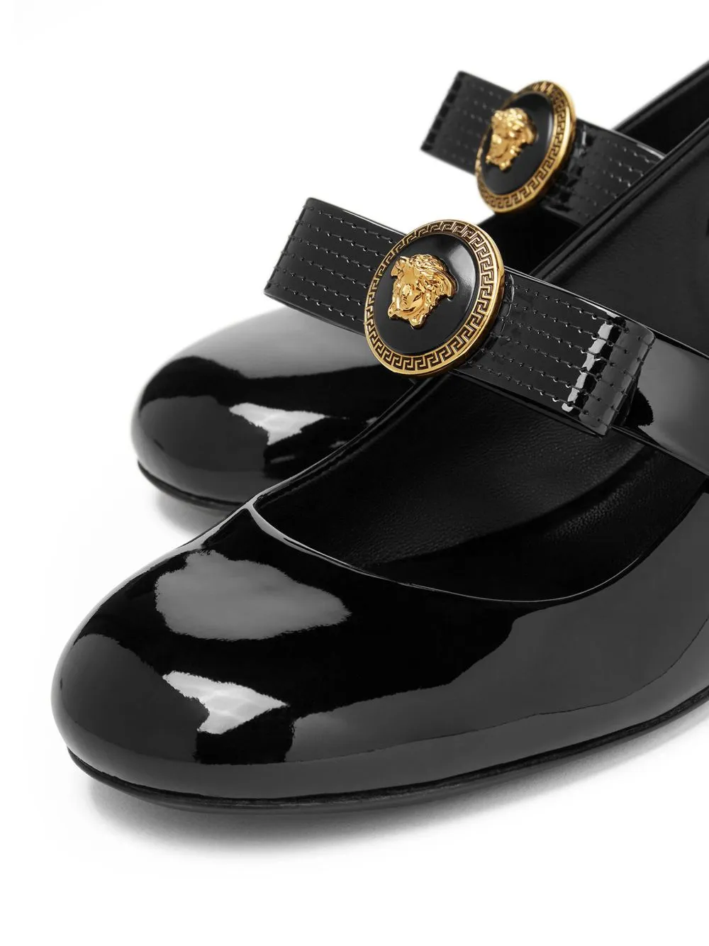 Gianni ribbon patent leather pumps