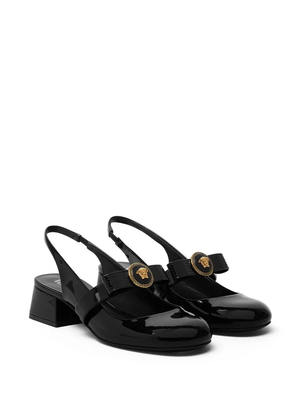 Gianni ribbon patent leather pumps